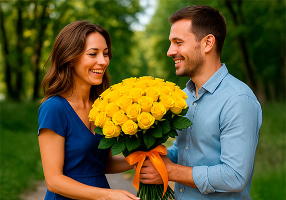 К чему дарят желтые розы